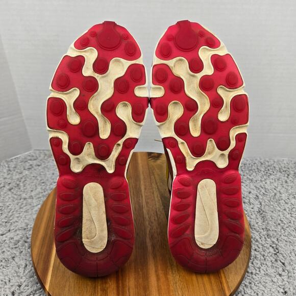 Nike Mens 9.5 Air Max 270 React Noble Red Athletic Daily Sneaker AO4971-601 - Picture 9 of 13